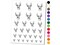 Majestic Deer Buck Head Hunter Hunting Temporary Tattoo Water Resistant Fake Body Art Set Collection